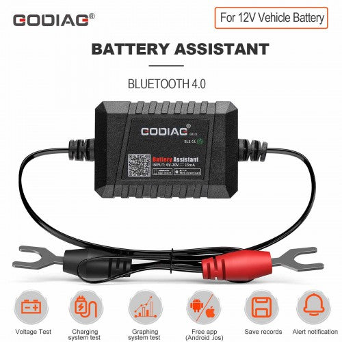 GODIAG GB101 Battery Assistant BlueTooth 4.0 Automotive Battery Load Tester Diagnositic Analyzer Monitor for Android & iOS