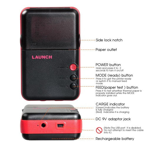 2023 Launch WiFi Mini Printer X431 Printer
