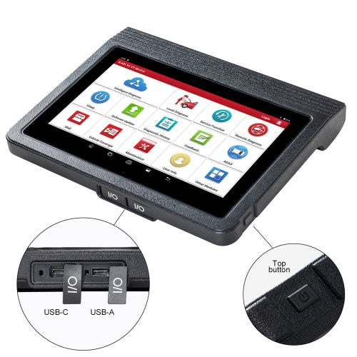 Launch X431 V+5.0 PRO3 10.1inch Tablet with X-431 SmartLink C 2.0 Heavy-duty Truck Module for 12V Passenger and 24V Trucks