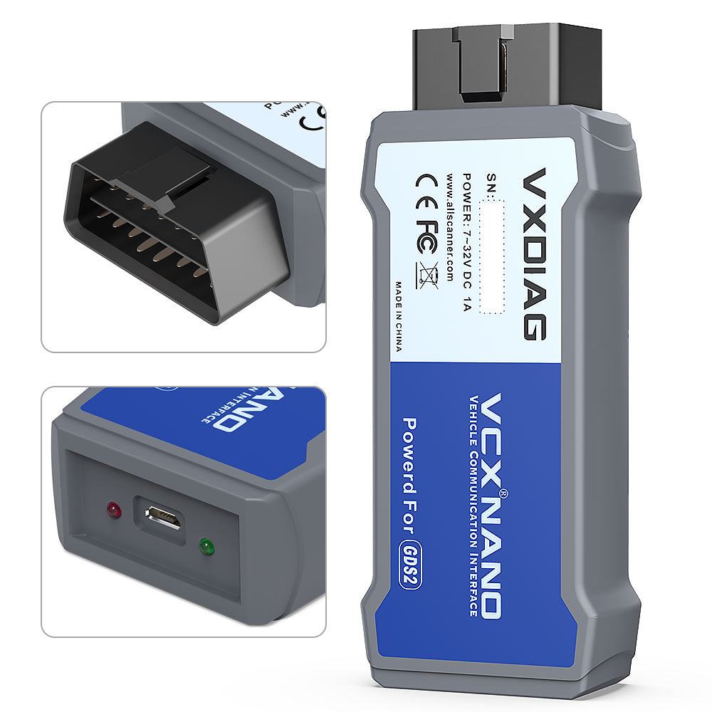 VXDIAG VCX NANO GDS2 and TIS2WEB for GM/OPEL Diagnostic Tool