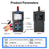 JDiag BT300 Battery Tester 12V/24V Support multiple connection methods and software upgrades