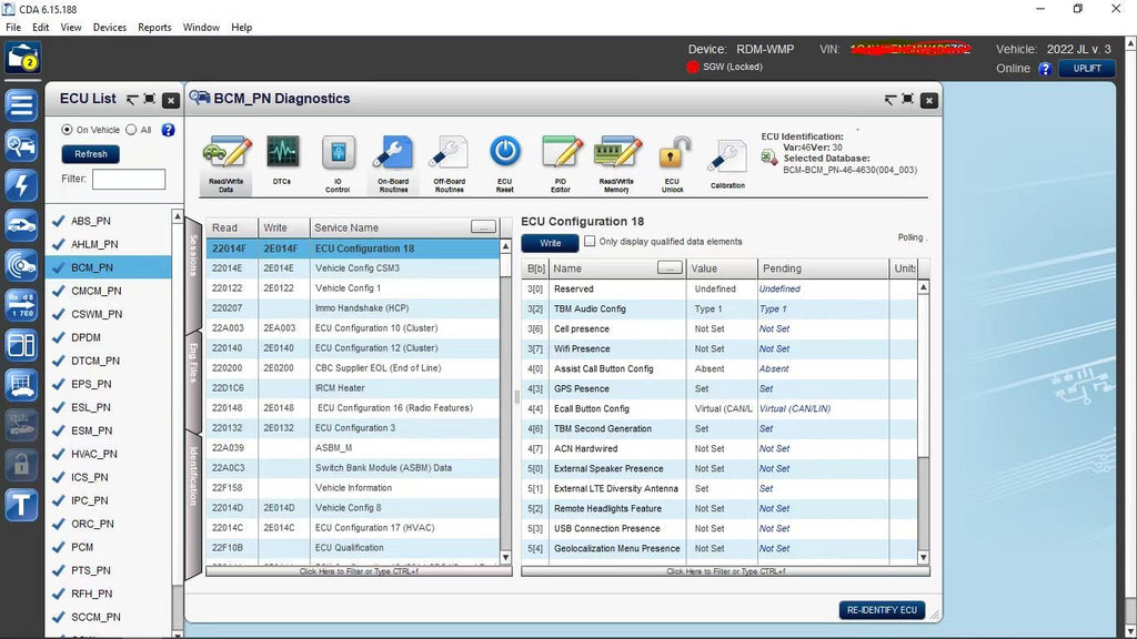 Chrysler Diagnostic Software V6.15.188 CDA software Supports all Chrysler Dodge Jeep to the latest cars to the 2024