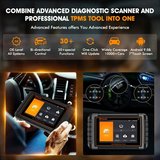 FOXWELL NT809TS Professional Diagnostic Tool TPMS Programming 30+ Service Resets Bi-Directional Control & All-Systems Scan Bluetooth OBD2 Scanner