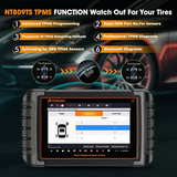 FOXWELL NT809TS Professional Diagnostic Tool TPMS Programming 30+ Service Resets Bi-Directional Control & All-Systems Scan Bluetooth OBD2 Scanner