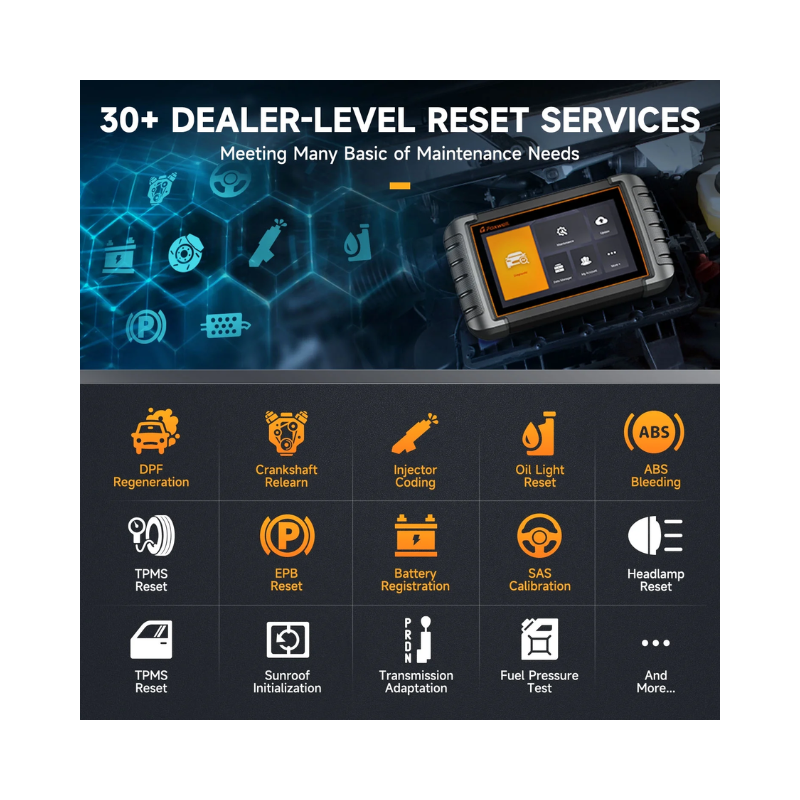 Foxwell NT809 BT Advanced Car Diagnostic Tool  Bluetooth OBD2 Scanner Bidirectional Testing 30+ IMMO Reset & Full System Diagnostics