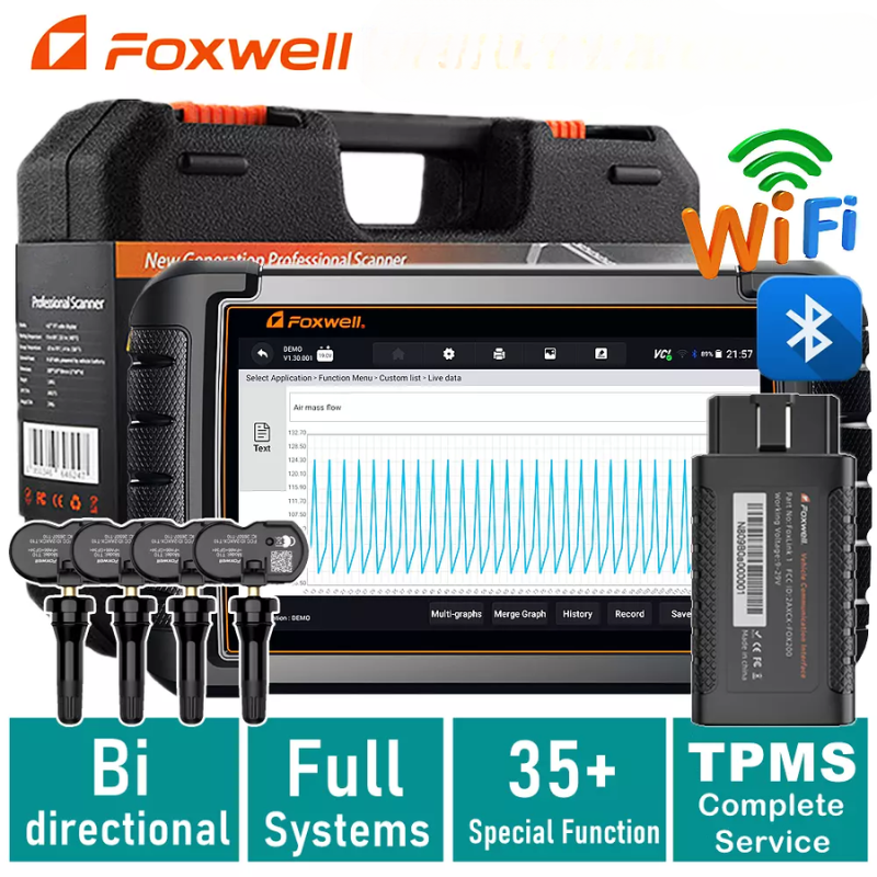 FOXWELL NT909 Professional-Grade OBD2 Scanner Advanced ECU Coding & Bidirectional Diagnostic Tool 30+ Service