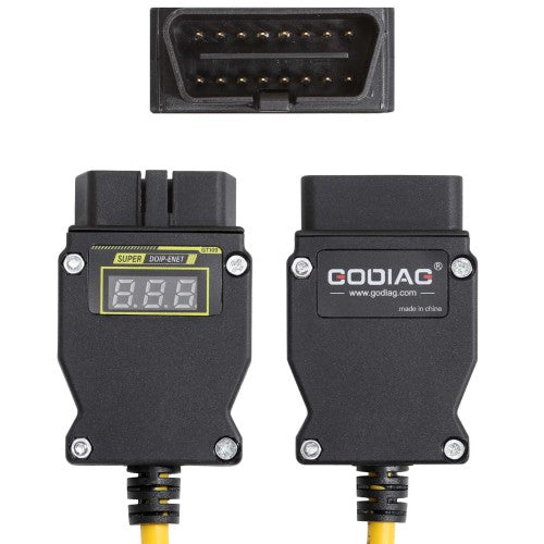 GODIAG GT109 DOIP-ENET Diagnostic Programming Cable with Voltage Display Replace BM.W ENET Cable