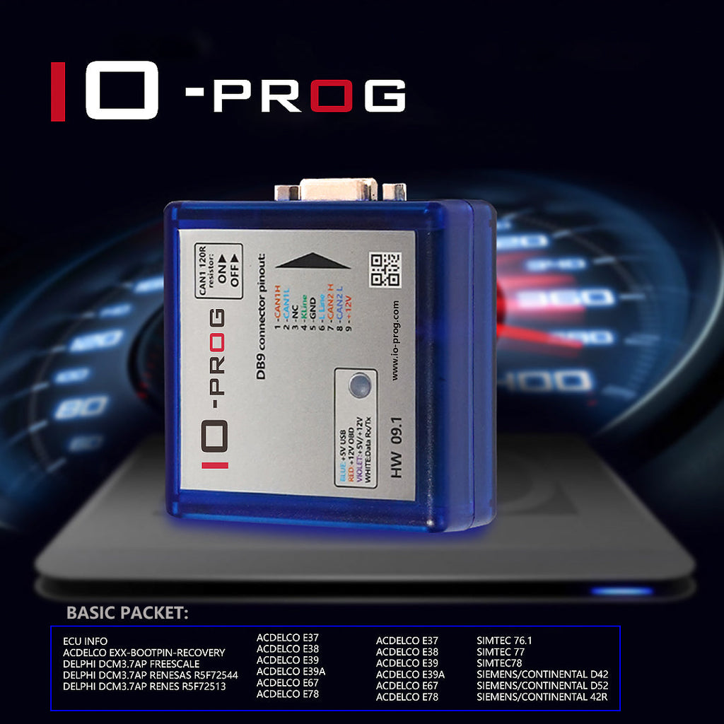 IO-PROG ECU Programmer With G-M/OPE-L ECU Activation Modules & Functions
