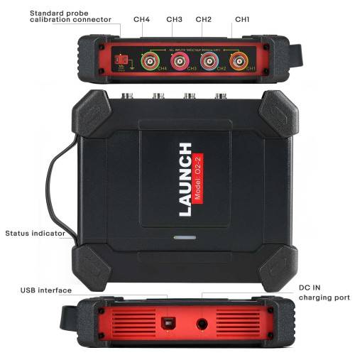 LAUNCH X431 O2-2 Scope box Oscilloscope (4 Channels) USB Port