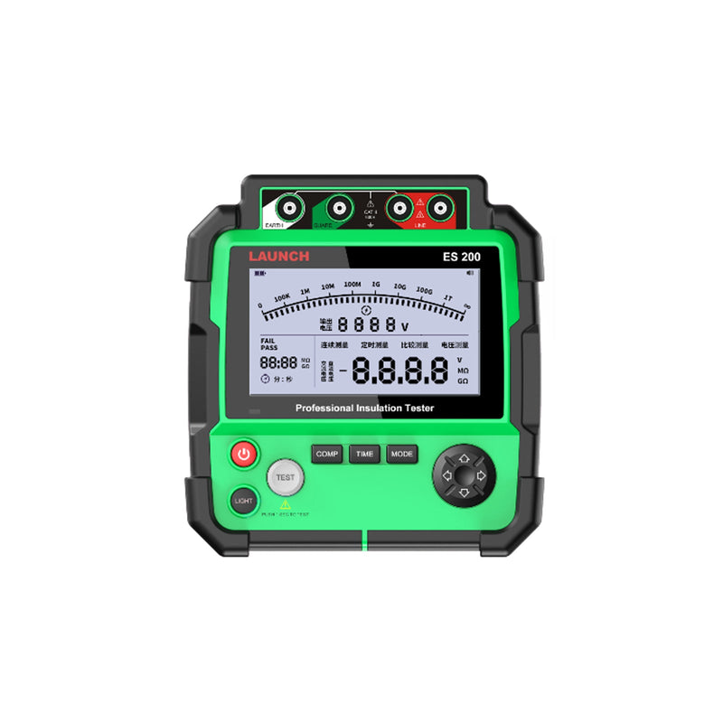 LAUNCH ES200 EV Insulation Resistance Tester – High Voltage 5000V, Multimeter & Oscilloscope for Electric Vehicle Diagnostics