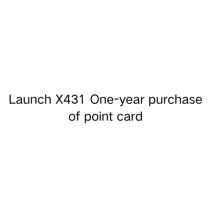 Launch X431 One-year purchase of point card configuration on smaxtlink platform