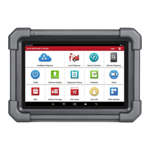 Launch X431 PRO3 ACE Diagnostic Tool Supports CANFD DoIP SGW 38+ Service Functions