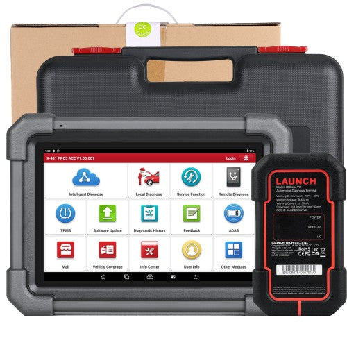 Launch X431 PRO3 ACE Diagnostic Tool Supports CANFD DoIP SGW 38+ Service Functions
