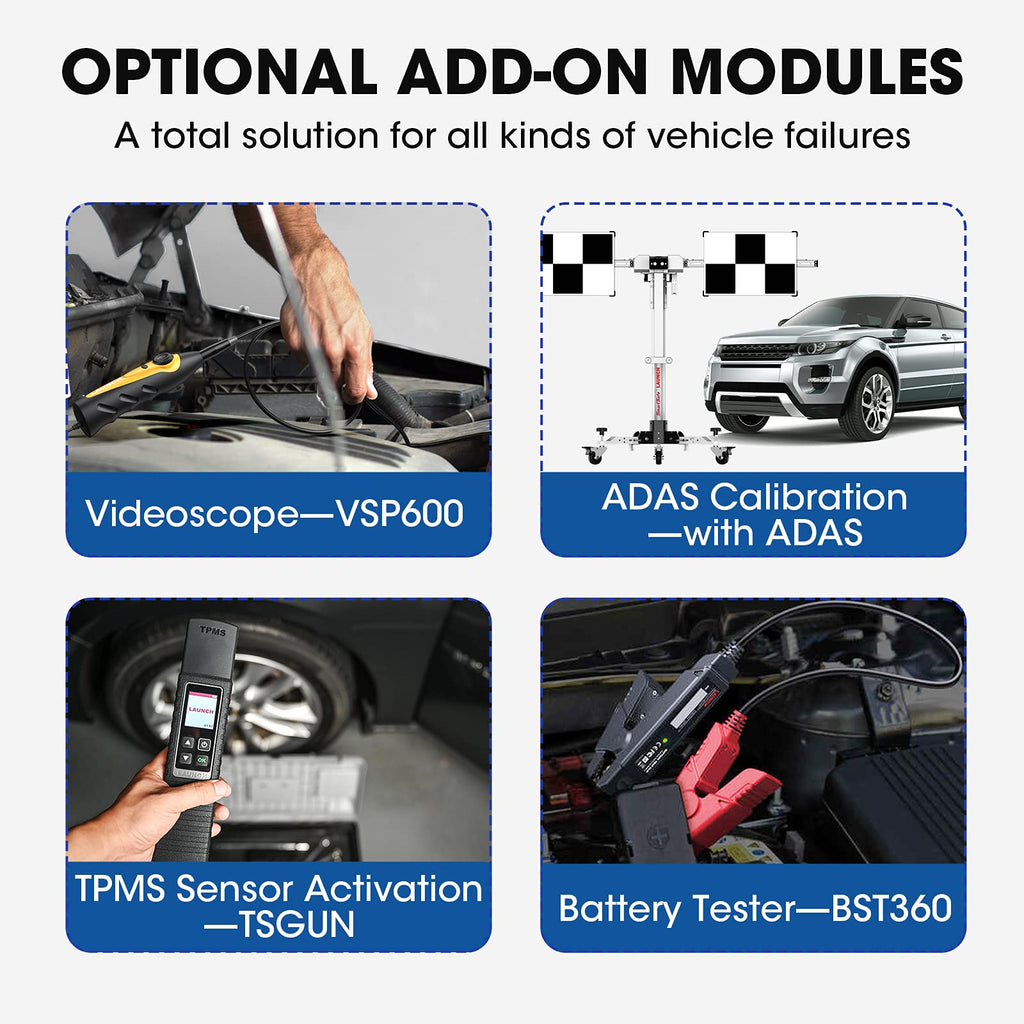 Launch X431 PAD VII Pad 7 Elite J2534 Bi-Directional Scanner with SmartLink Connectivity ADAS Calibration ECU Coding TPMS  Mapping 60+  Services