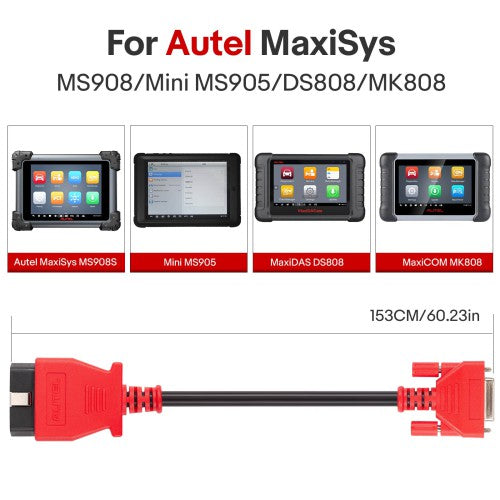 Autel OBD2 Main Test Cable for MaxiSys MS908/Mini MS905/DS808/MK808/MP808/MP808K…