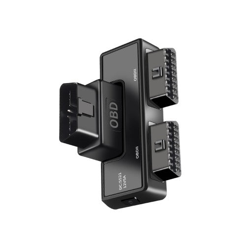 OBD II OBD2 16 Pin Splitter Extension Adapter One-to-Two 2X Female and 1X Male