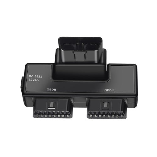 OBD II OBD2 16 Pin Splitter Extension Adapter One-to-Two 2X Female and 1X Male