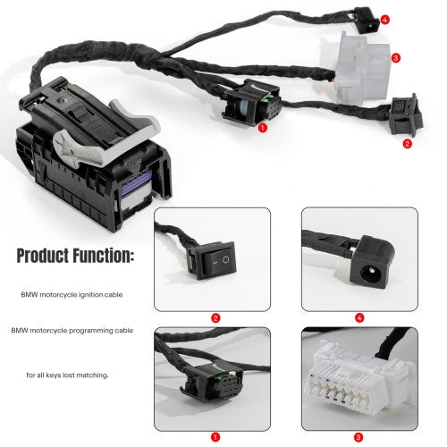OEM K-008 Key 8A/4D Matching Adapter Cable for BM.W Motorcycle Ignition Programming Cables