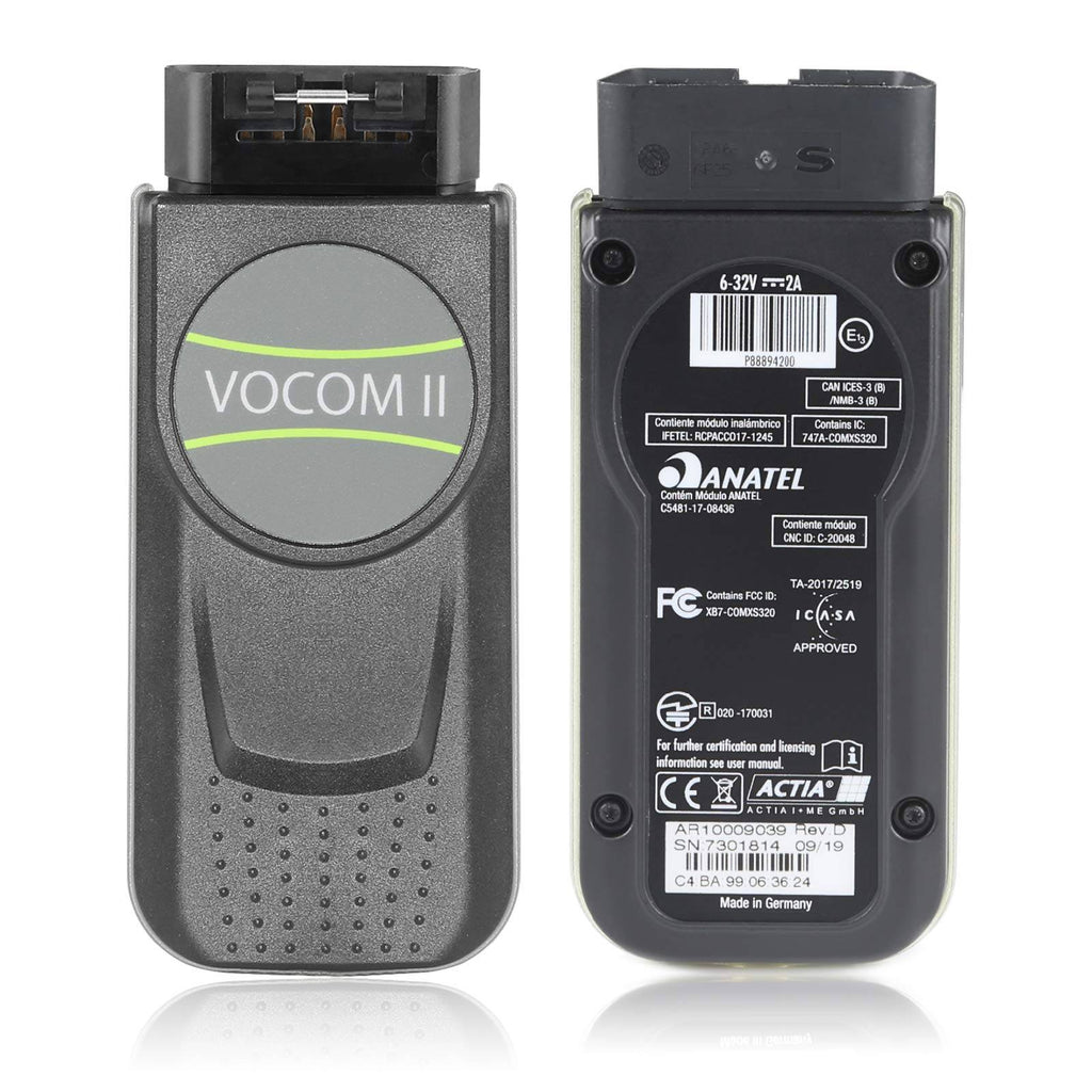 Original Vol-vo VOCOM 2 Tech Tool 88894200 Truck Excavator Diagnostic Tool with PTT 2.7.116 Software Installed in laptop