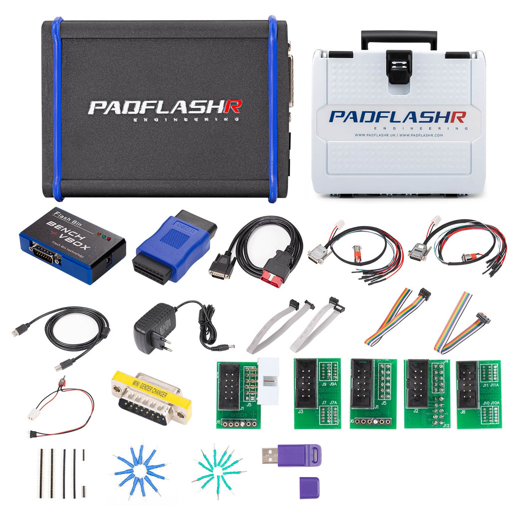 PADFLASH ECU TCU Programming Tool - Full Version with USB Dongle OBD2 Bench Boot & Checksum/VR File Support 2025