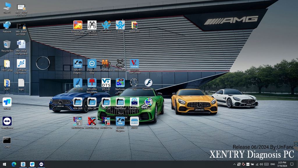 SUPER MB PRO M6+ Pro Xentry SSD Solid State Drive  V2024 car/ truck Software (Dual System Software)