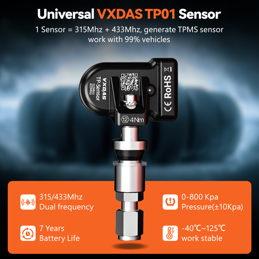 VXDAS TP01 TPMS Relearn & Programming Tool