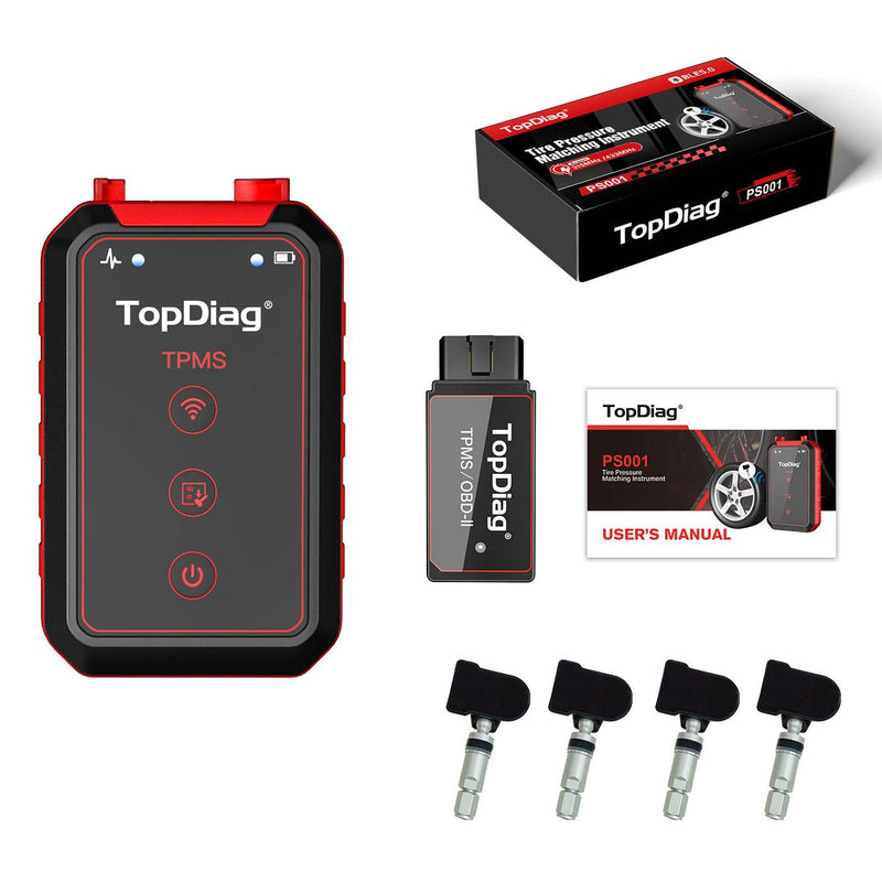 JDiag PS001 tire pressure system diagnosis supports 315MHz & 433MHZ sensors