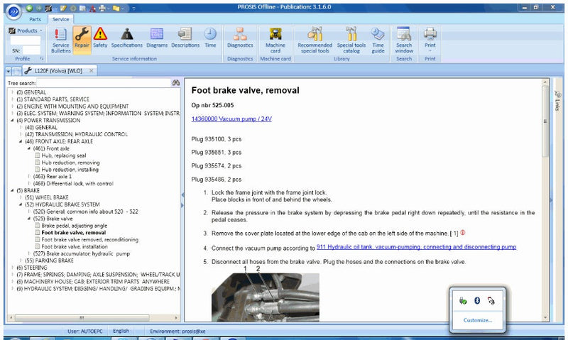 V.olvo PROSIS Parts Catalog & Repair Manual for V.olvo Construction V2024.09