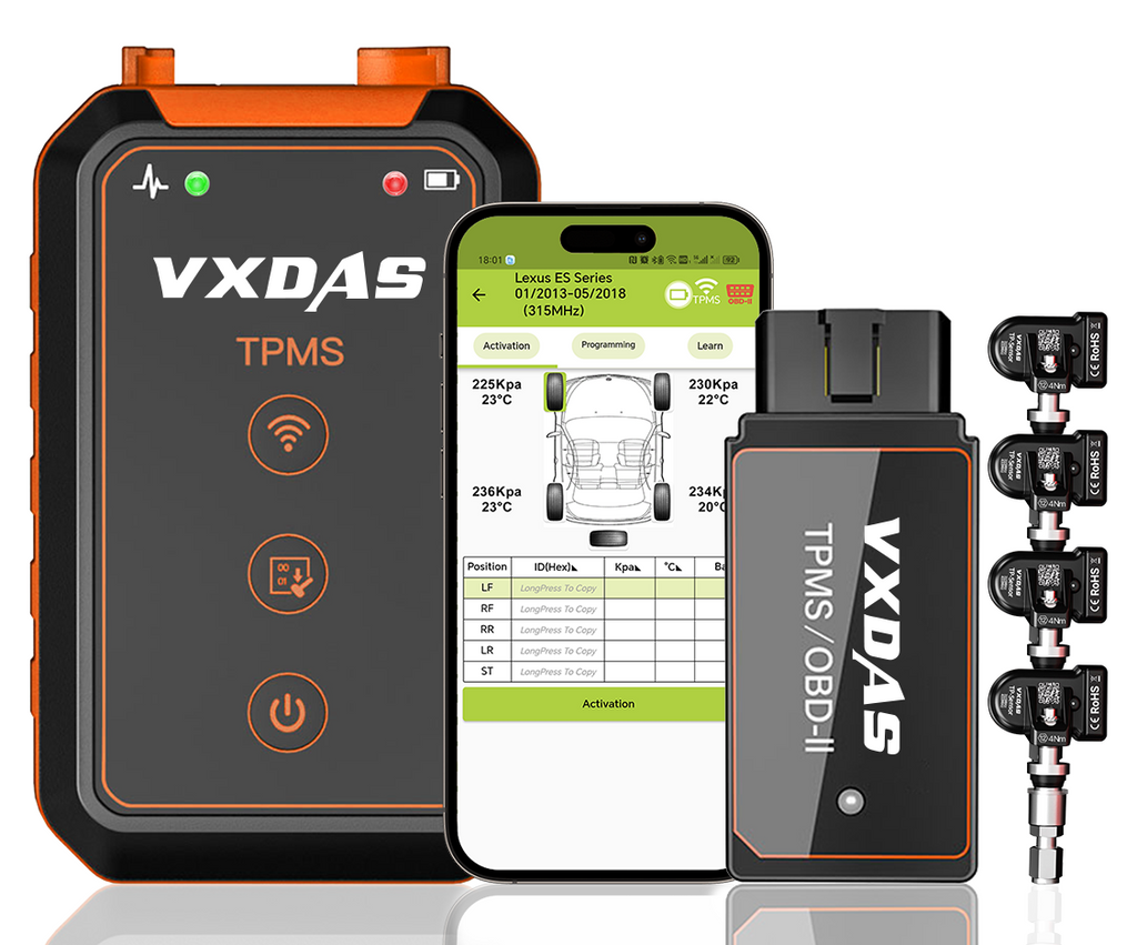 VXDAS TP01 TPMS Relearn & Programming Tool