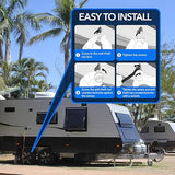 VXDAS Wireless Solar TPMS Tire Pressure Monitoring System with 4 Sensors & 4 Alarm Modes
