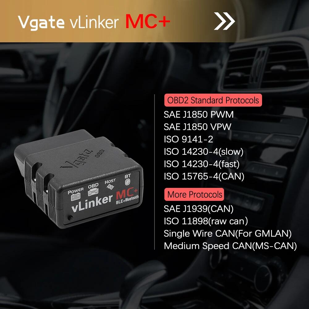 Vgate vLinker MC+  V2.2Bluetooth 4.0 For Android/oS