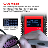 WOYO PL007 Multi-Protocol Signal Tester (CAN/LIN/PWM) & CAN Bus Analyzer With Baud Rate/ID Data Decoding And Auto-Polarity Detection For CAN-H/CAN-L