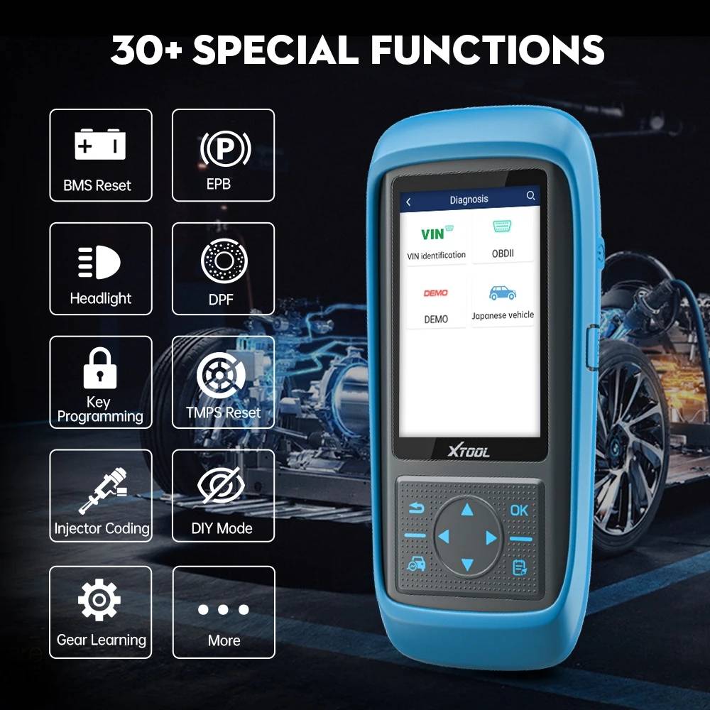 XTOOL PS701 Pro Auto Dianostic Tool with Bluetooth Bi-Directional Scanner for Japanese cars