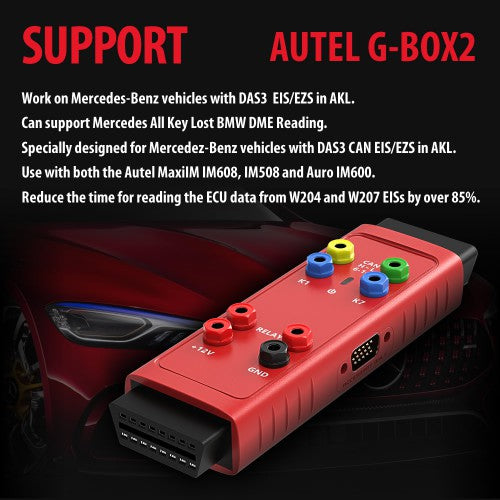 100% Original Autel G BOX2 Tool for Mercedes Benz All Key Lost Work with Autel MaxiIM IM608/IM508