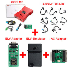 CGDI MB Key Programmer with Full Adapters including EIS/ELV Test Line + ELV Adapter + ELV Simulator + AC Adapter with New Diode