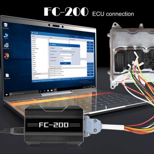 Free Shipping by DHL FC200 ECU Programmer Full Version support function including data reading and writing, ISN acquisition