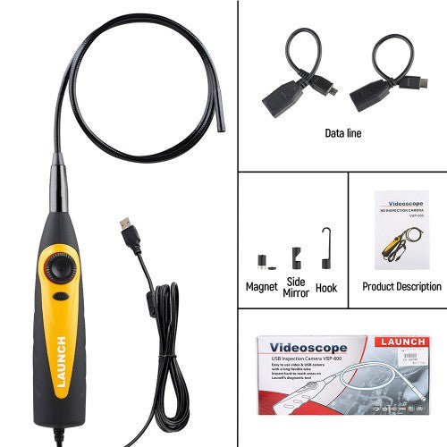 Launch X431 VSP100 Video Scope Support LAUNCH X-431 Scanners and All Android and IOS Device