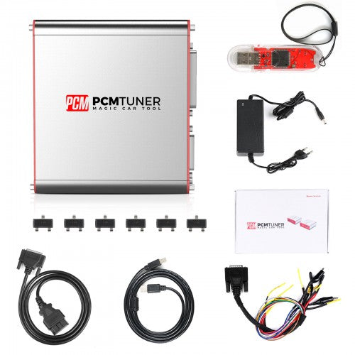 V1.27 PCMtuner ECU Programmer with 67 Modules Free Online Update Read and write ECU data through OBD, BENCH, and BOOT modes.