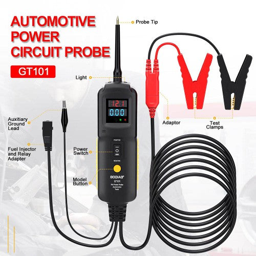 GODIAG GT101 Vehicles Electrical System Diagnosis/ Fuel Injector Cleaning and Testing