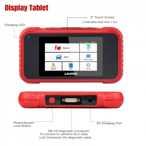 LAUNCH X431 CRP123E OBD2 Code Reader for Engine ABS Airbag SRS Transmission OBD Diagnostic Tool