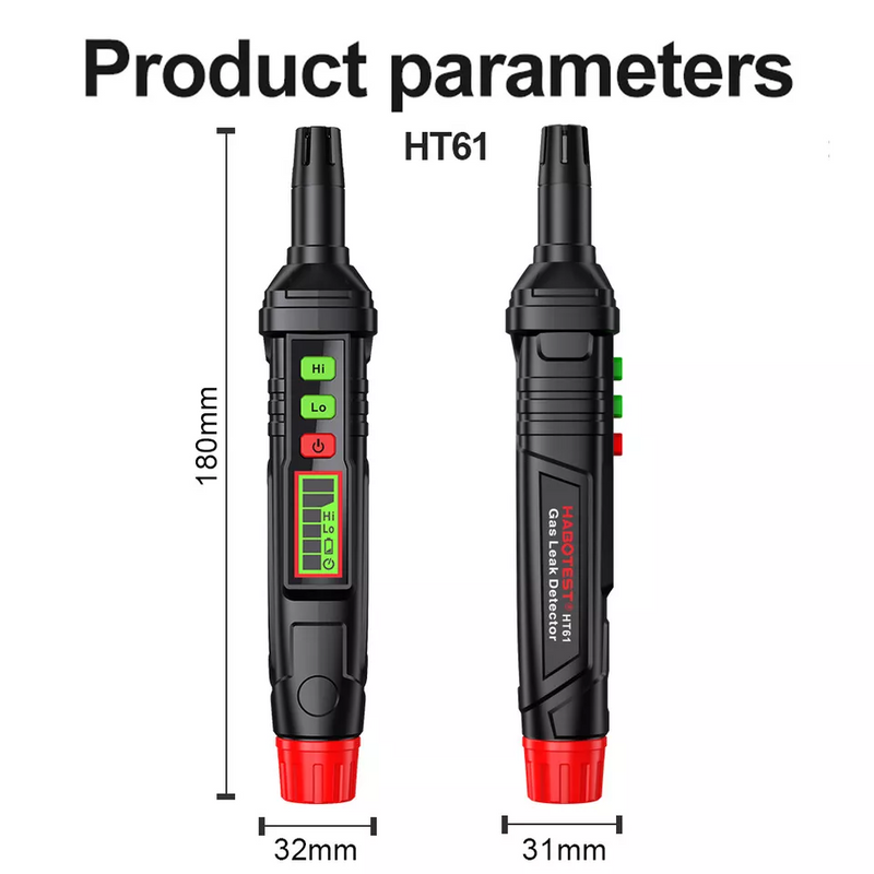 HABOTEST HT61 Gas Leak Detector Pen Combustible Natural Gas Detectors