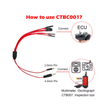 WOYO CTBC001 8-Way ECU Breakout Leads For Automotive Diagnostic Oscilloscope Line Cable DIY Connection