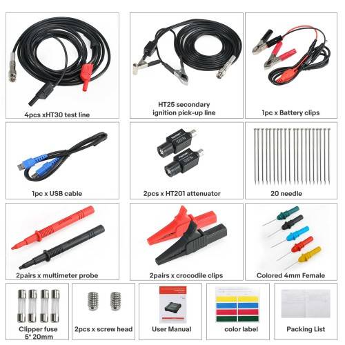 LAUNCH X431 O2-2 Scope box Oscilloscope (4 Channels) USB Port