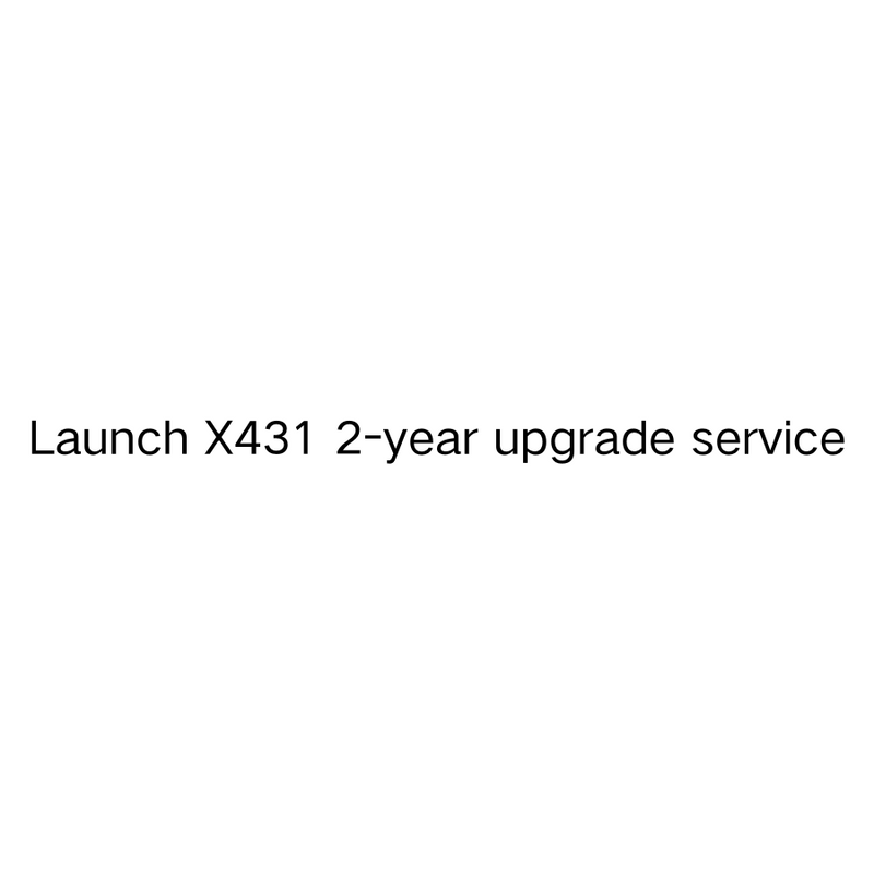 Launch X431 2-year upgrade service