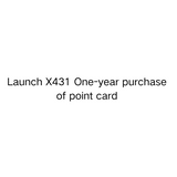Launch X431 One-year purchase of point card configuration on smaxtlink platform