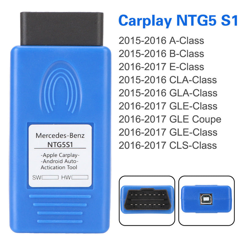 NTG5 S1 for Benz Car Activation Tool Mercede.s CarPlay Android Auto OBD Adapter Plug & Play