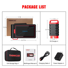 THINKCAR thinkscan max Car Diagnostic Tool Bluetooth Connect Support Reset Service