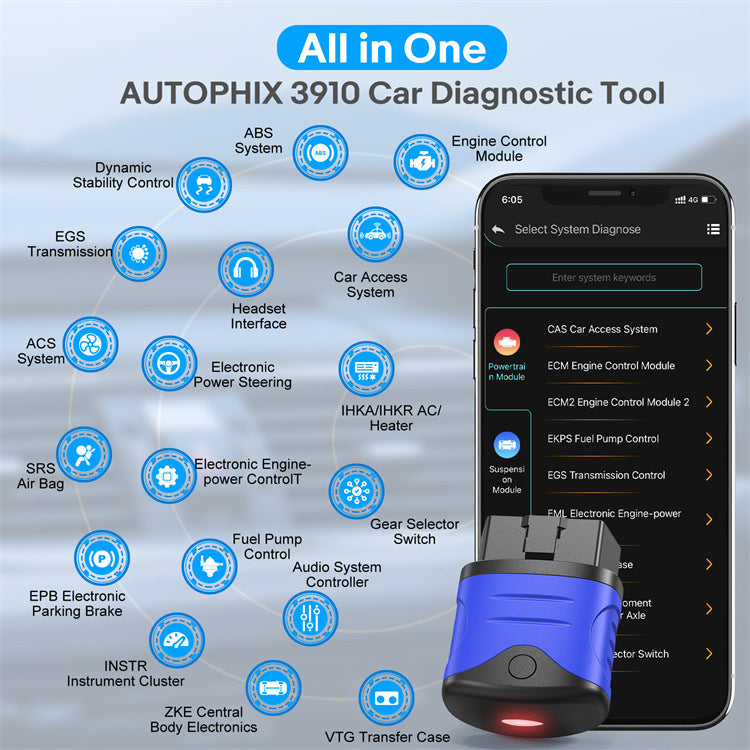 Autophix 3910 Full System Diagnostic Tool For BMW