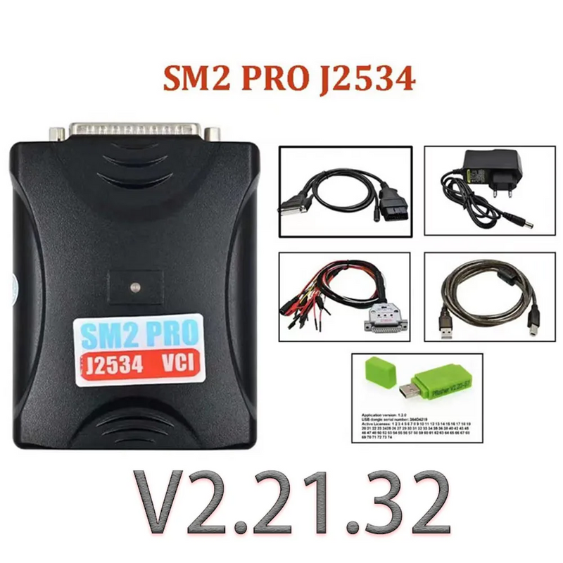 SM2 Pro J2534 VCI ECU Programmer(V2.21.32) Read&Write Tool Supported 67/69  Modules