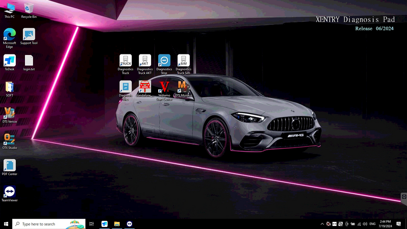 SUPER MB PRO M6+ Pro Xentry SSD Solid State Drive  V2024 car/ truck Software (Dual System Software)